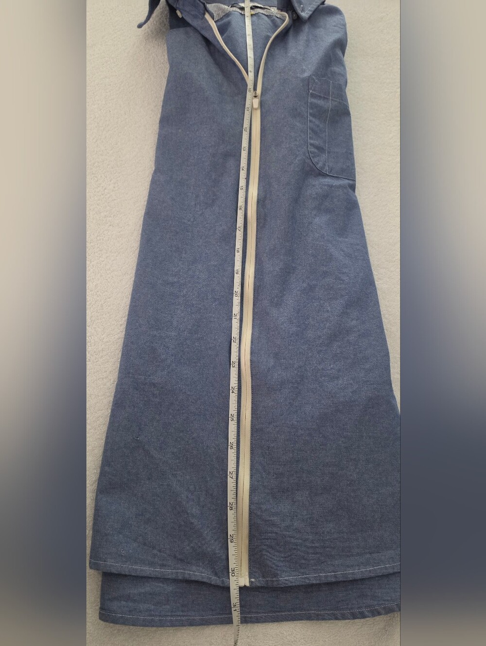 Five Four Light Blue Zip-Front Shirt Jacket - Picture 5 of 7